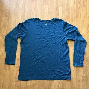 Eddie Bauer Teal Long Sleeve Tee Shirt